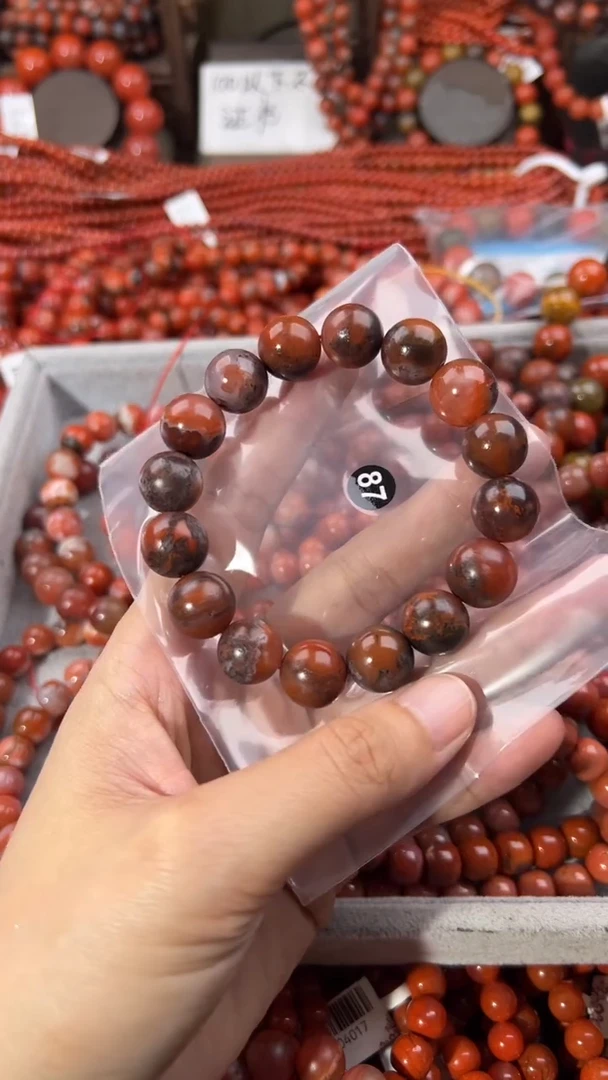 南红玛瑙手串未镶嵌13