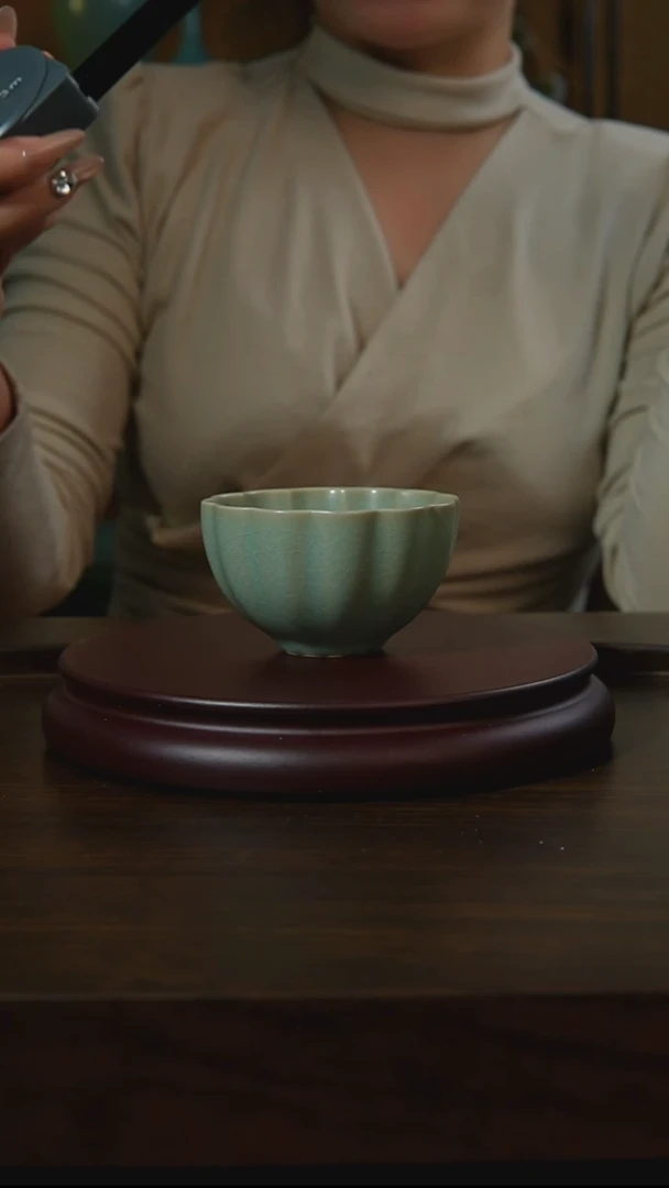 杯子瓷汝州原产地原矿仿古老釉q335