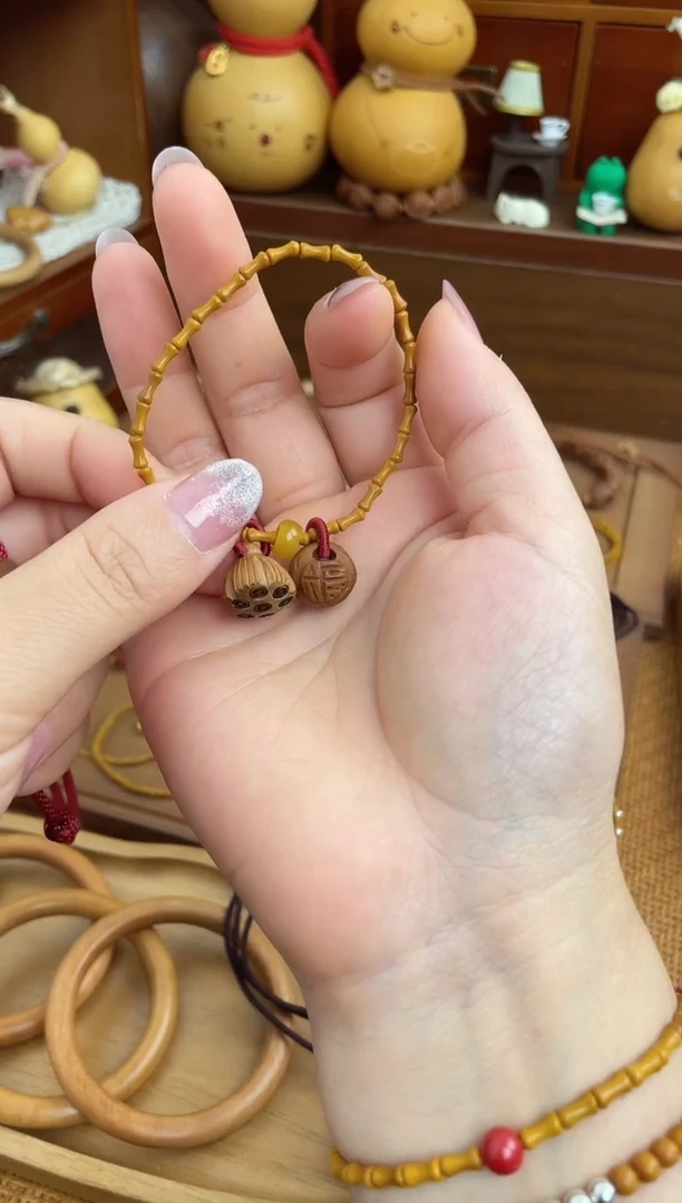 手串/手链核桃竹节手串一物一拍好运连连