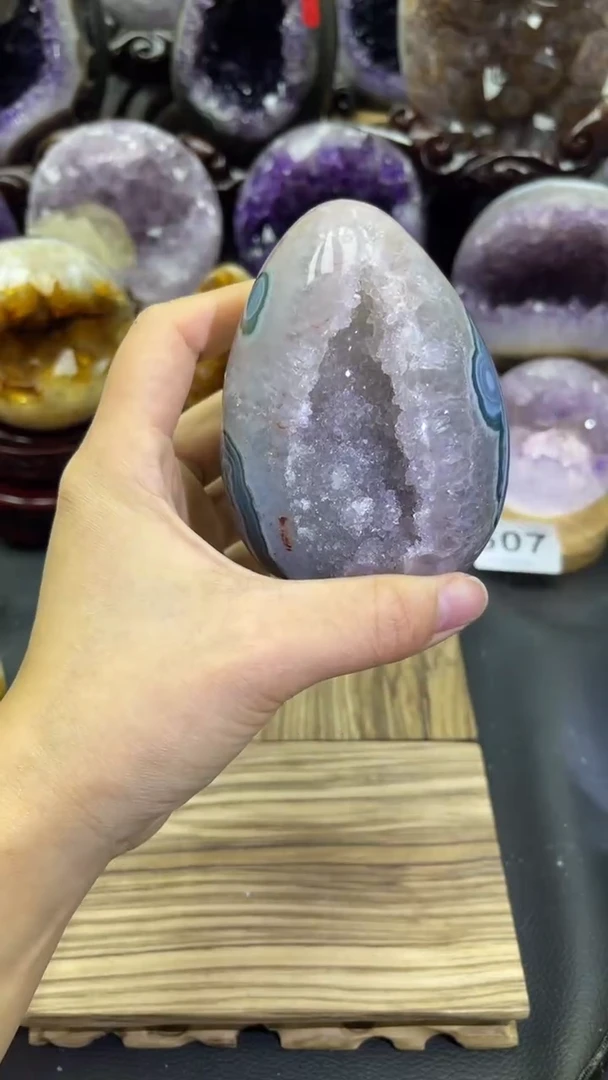 未镶嵌大型摆件（非配饰）紫晶548号龙蛋