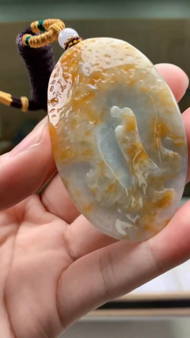 【闪购商品】定制翡翠未镶嵌5028bb-毛货挂件102