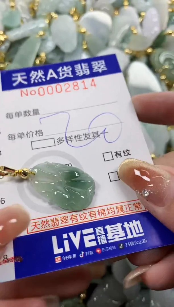 颈饰未镶嵌翡翠天然A货翡翠