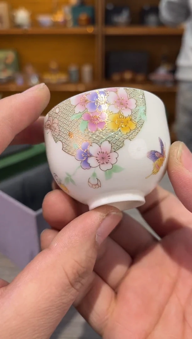 【闪购商品】掐丝小蝴蝶杯子茶具