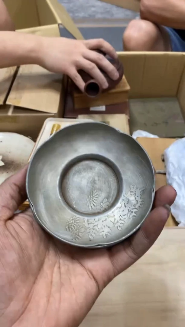 大**生中古茶杯茶盘盘子6个