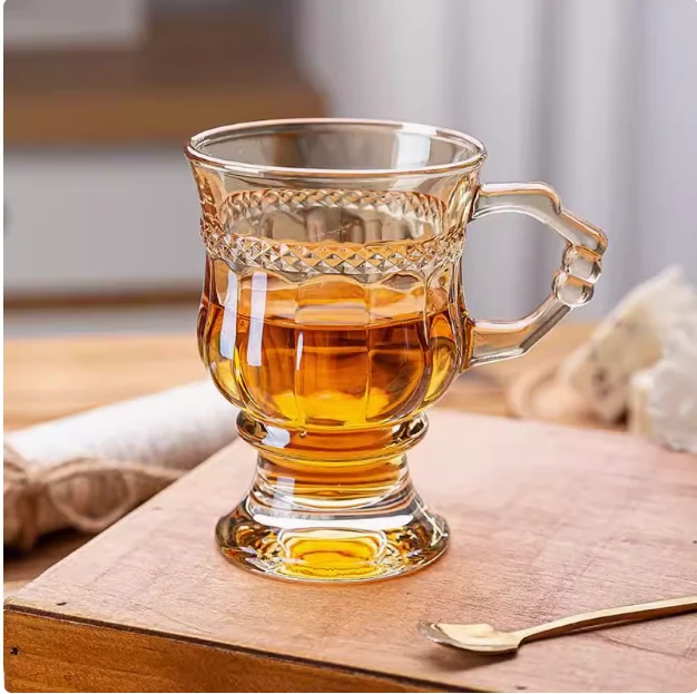 欧式复古网红咖啡杯红茶咖啡杯高颜值酒杯创意家用水杯白酒杯耐热