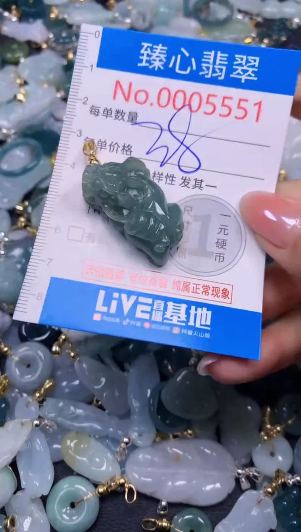 吊坠(不含链)未镶嵌翡翠5551