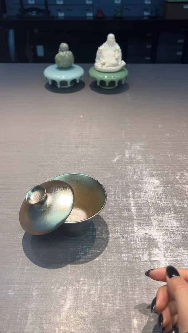 【闪购商品】茶盏吴俊伟 手作 薄胎 二才盖碗