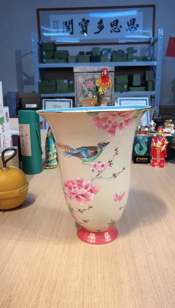 【闪购商品】杯167牡丹大花瓶  粉