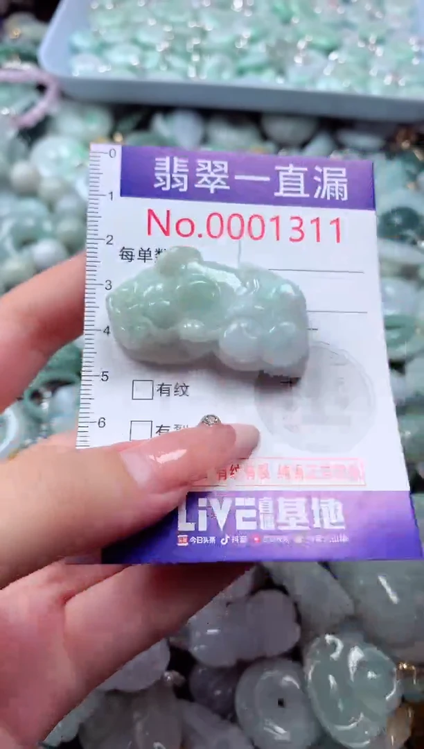 翡翠未镶嵌吊坠(不含链)1311