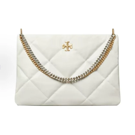 TORY BURCH汤丽柏琦  菱格形绗缝 纳帕皮革 手提单肩包155235-100