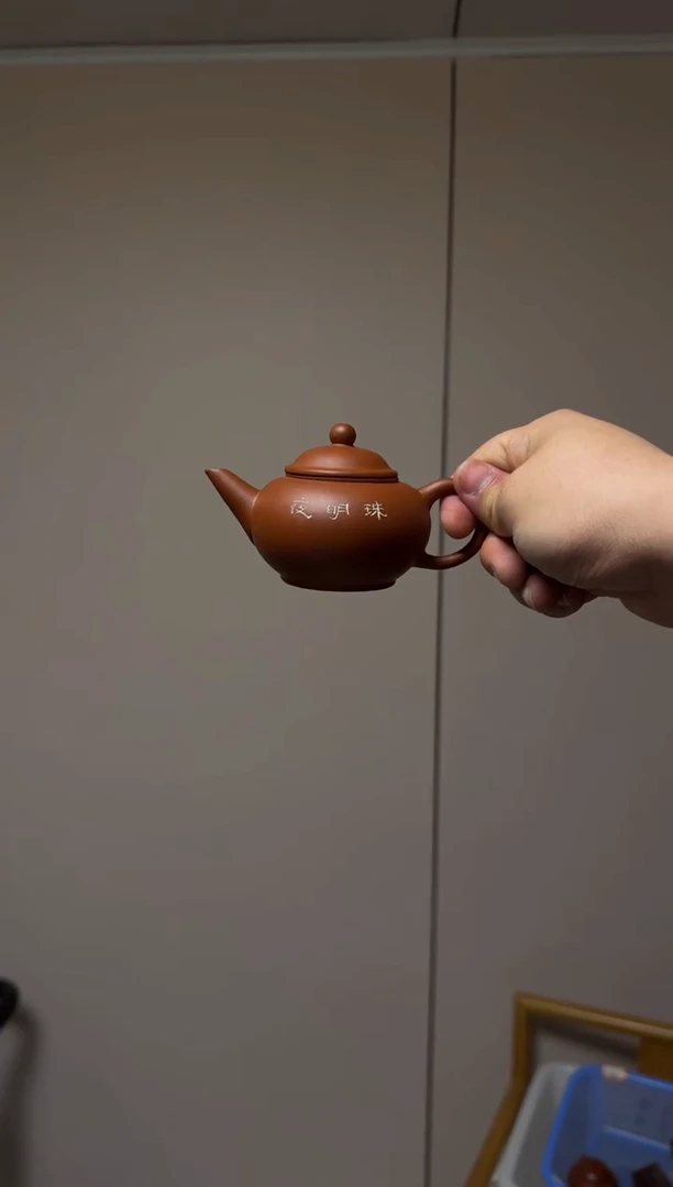 茶壶紫砂夜明珠水平壶120CC