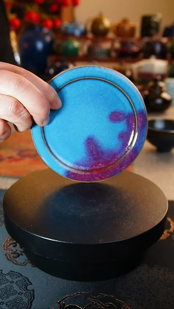 【闪购商品】瓷片558 仿古折沿杯托