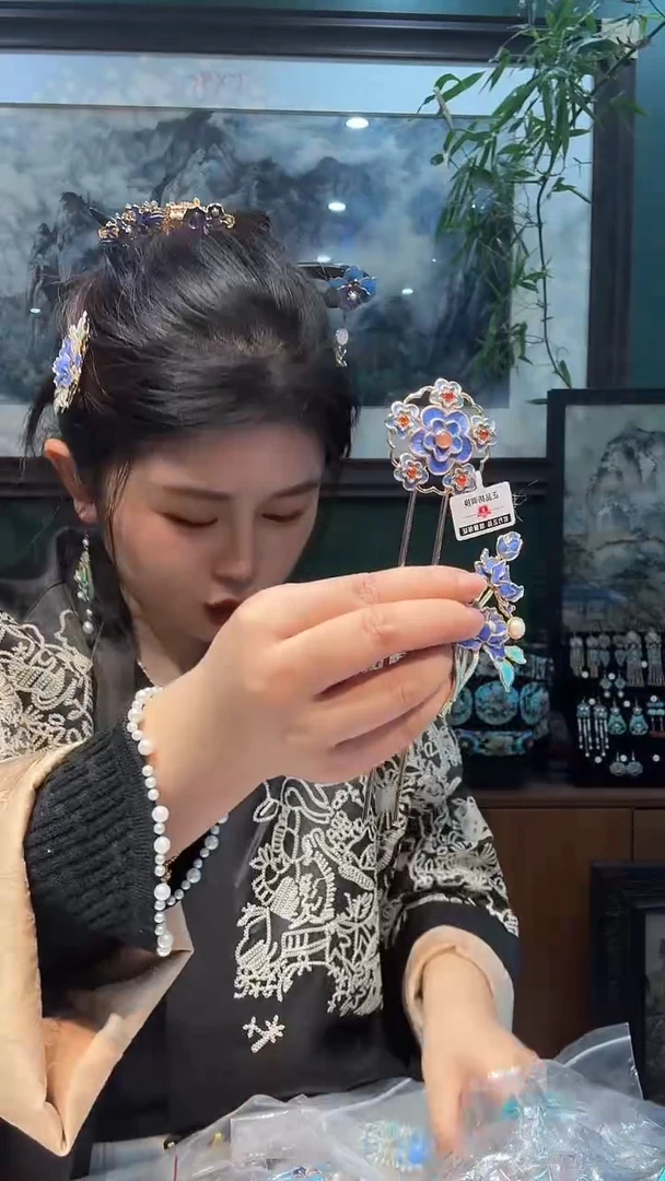 大理石铁合金非遗手工首饰