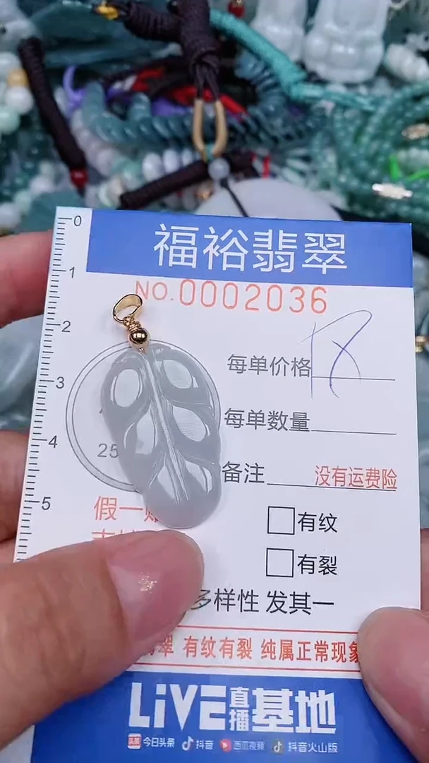 翡翠未镶嵌颈饰...0002036