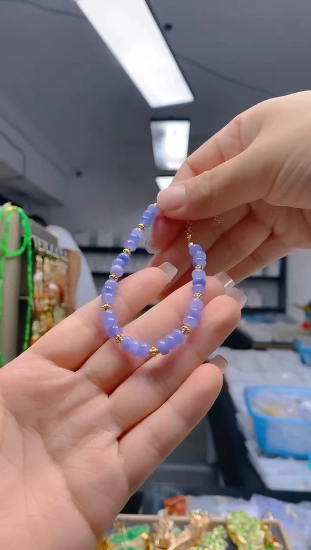 【闪购商品】翡翠耳饰合金80翡翠手链