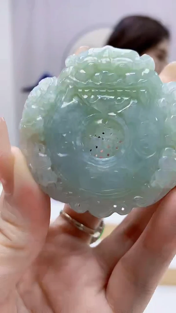 未镶嵌定制翡翠4829DD-毛货挂件70
