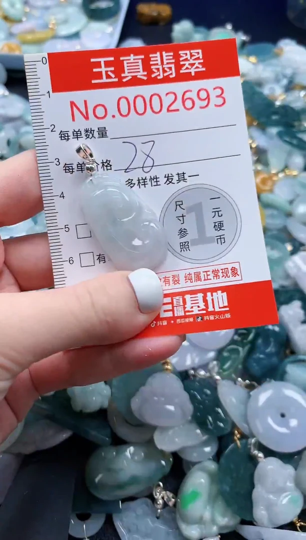 翡翠未镶嵌吊坠(不含链)2693