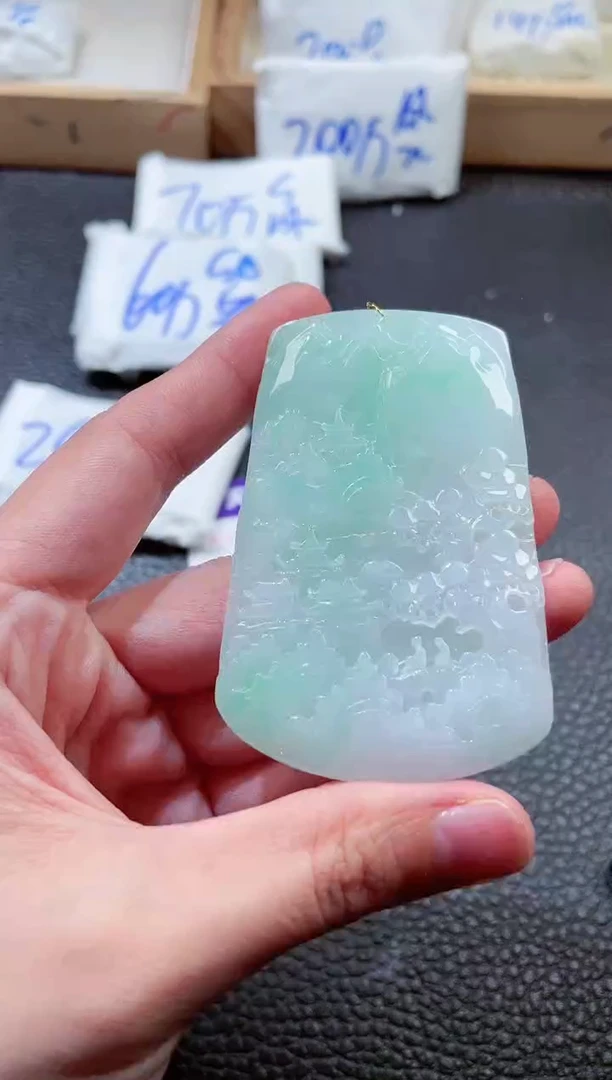 翡翠未镶嵌颈饰00001184