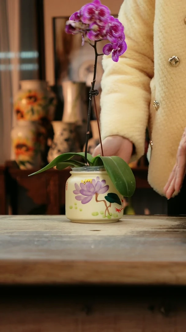 【闪购商品】瓷片景德镇纯手工釉下彩精品花瓶