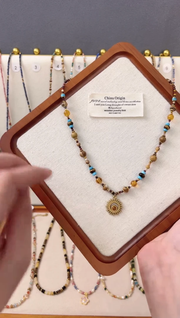 石英质玉钛钢项链3号