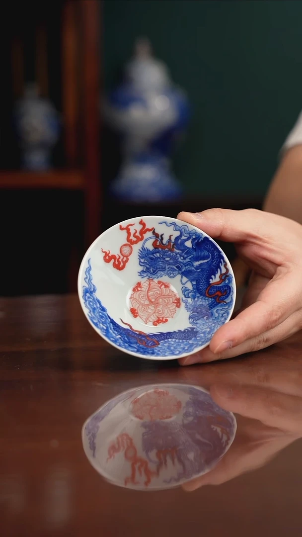 自成堂柴窑 龙杯