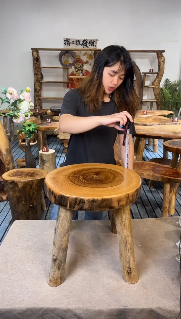 橡胶木香樟木边几