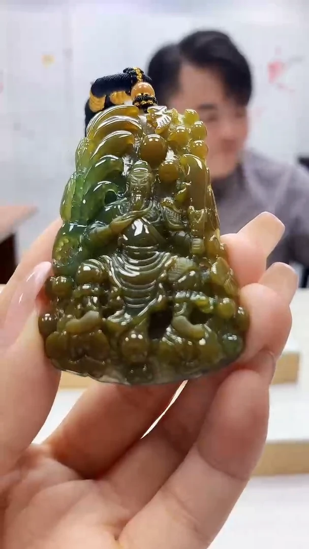 未镶嵌定制翡翠5060ty-毛货挂件28