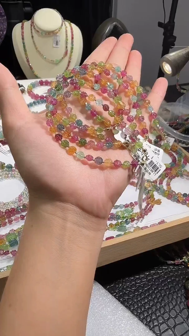 未镶嵌手链碧玺多样性发其一
