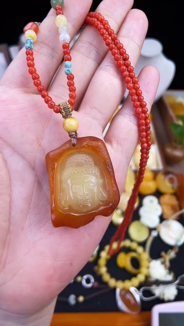 琥珀未镶嵌珠宝奇石柒月