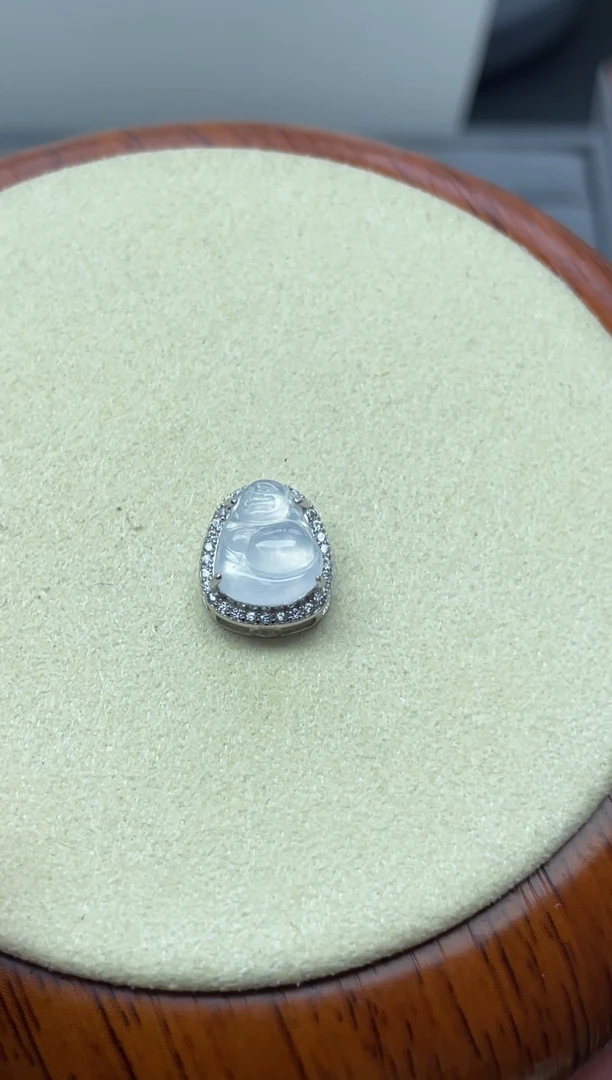 颈饰银S925镶嵌翡翠（26号链接）A货纯天然缅甸翡翠潘多拉