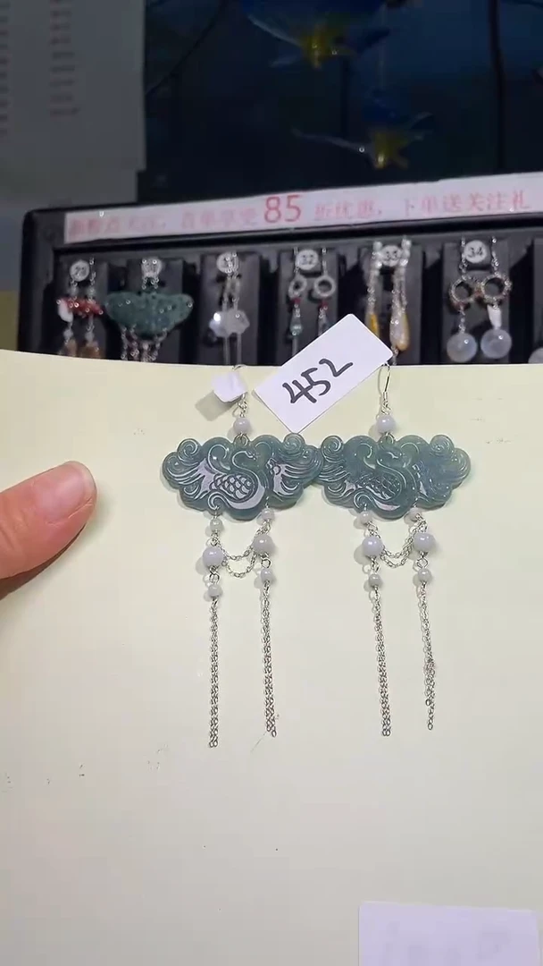 未镶嵌翡翠耳饰喜欢拍