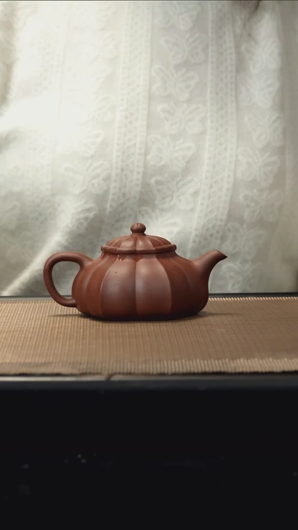 紫砂茶盏底槽清鸣远半月155CC