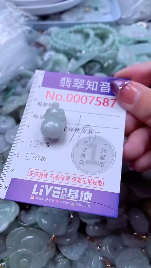 翡翠未镶嵌吊坠(不含链)7587