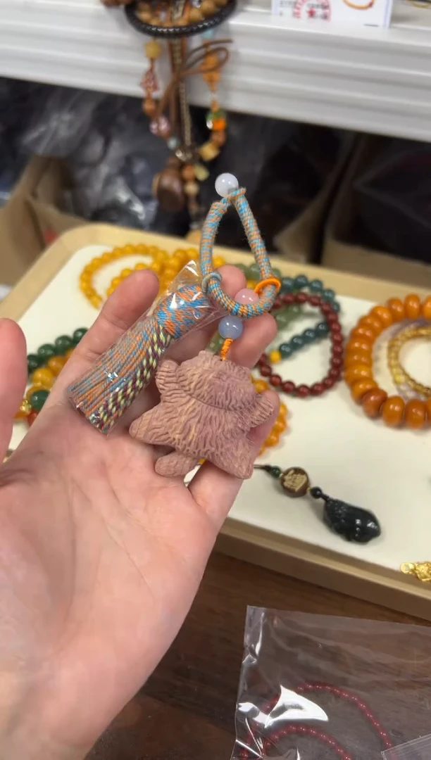 柏木手串/手链血柏木慵懒猫挂件[1712]