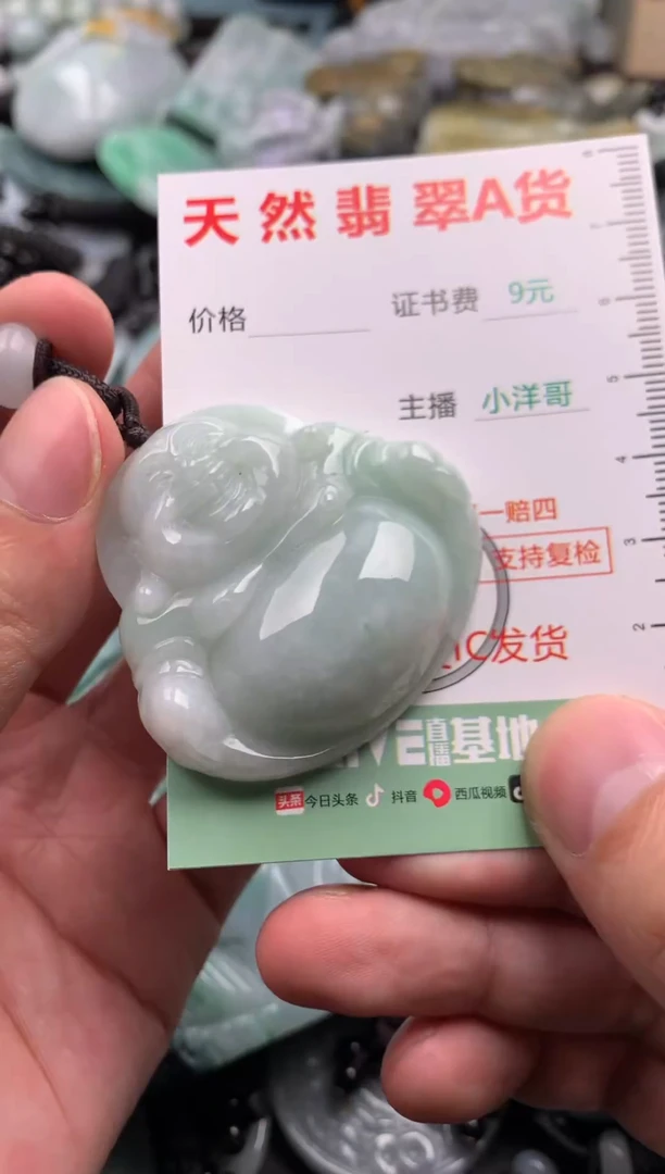 翡翠未镶嵌吊坠(不含链)1