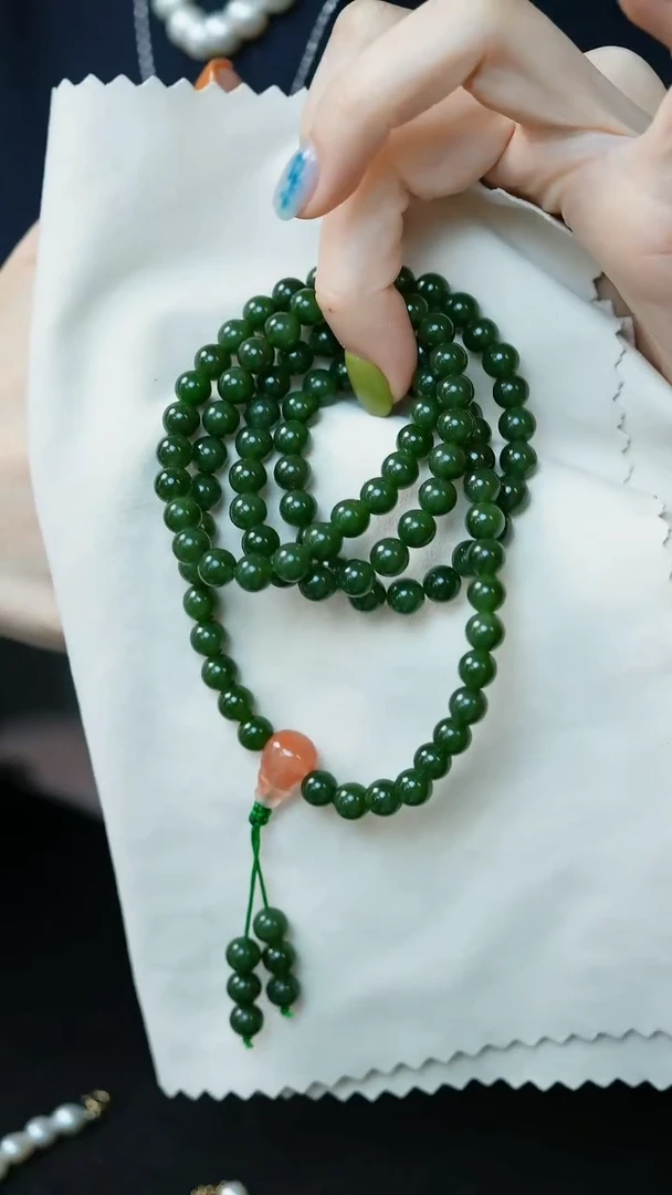 未镶嵌手串和田玉13-7.6mm珠串/姿/1