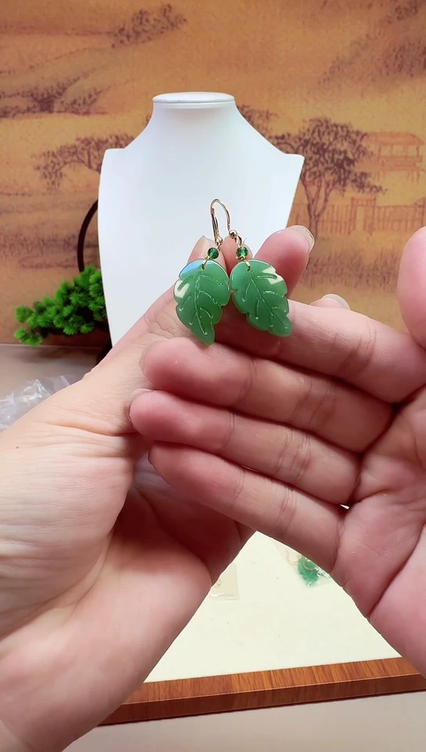 手链14K金镶嵌和田玉A986