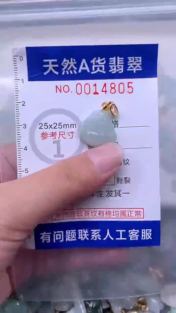 翡翠未镶嵌吊坠(不含链)1