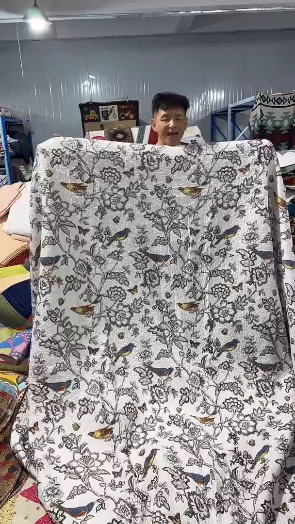 棉45号全棉230*240床盖微暇款