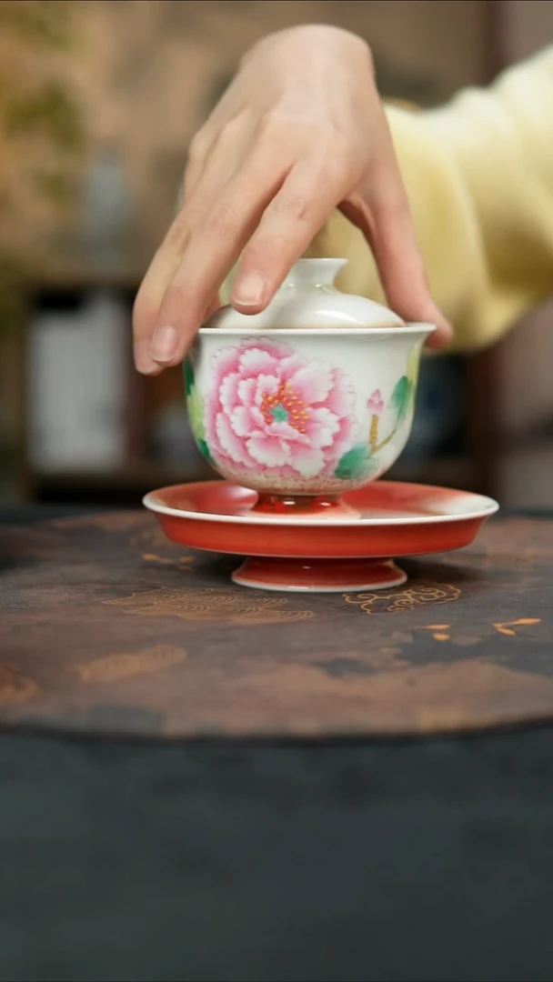 景德镇陶瓷杯碗柴烧多人