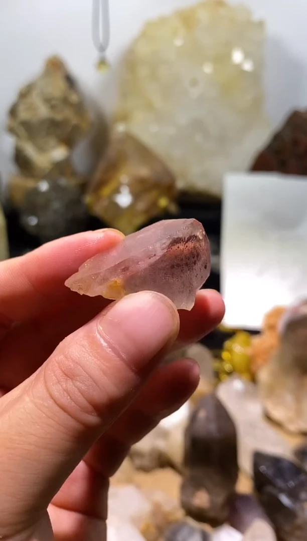 水晶珠宝半成品未镶嵌29号超七彩虹花园+隐山
