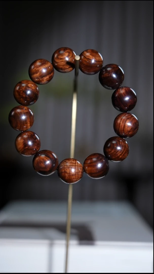 手串/手链黄花梨/降香黄檀《****》无胶无蜡海南黄花梨沉水老料1.8