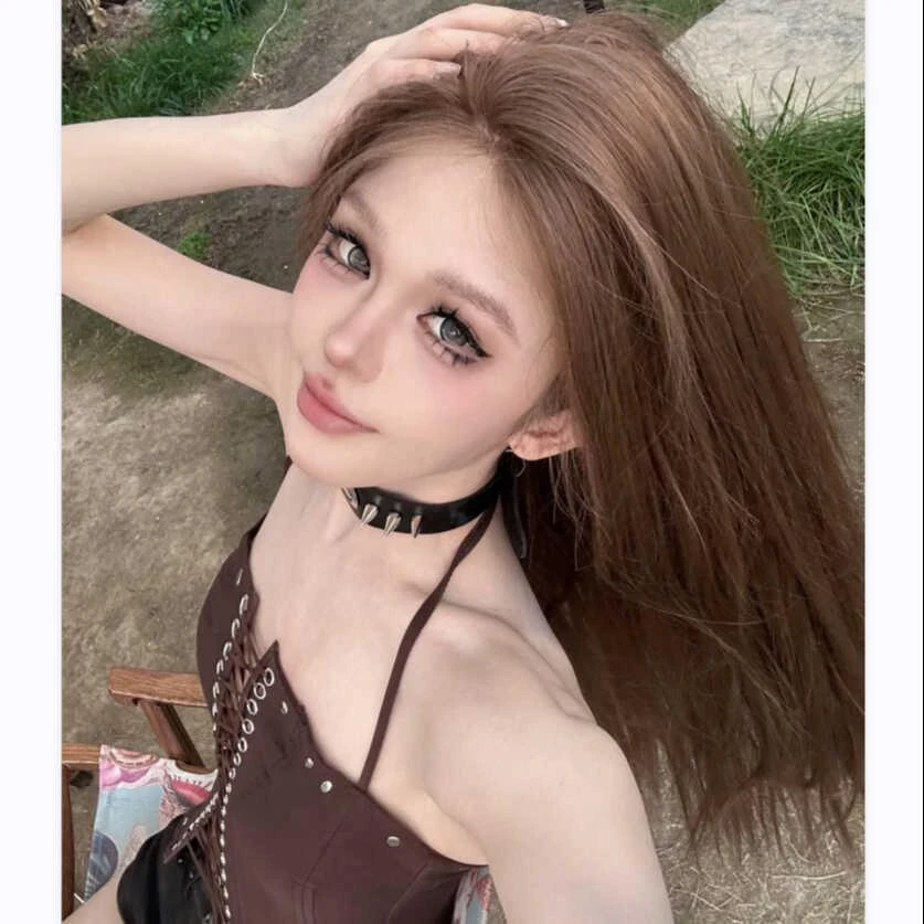 梦露丝假发混血baby鬓角蕾丝头戴式包全头随意分缝超自然轻薄递针