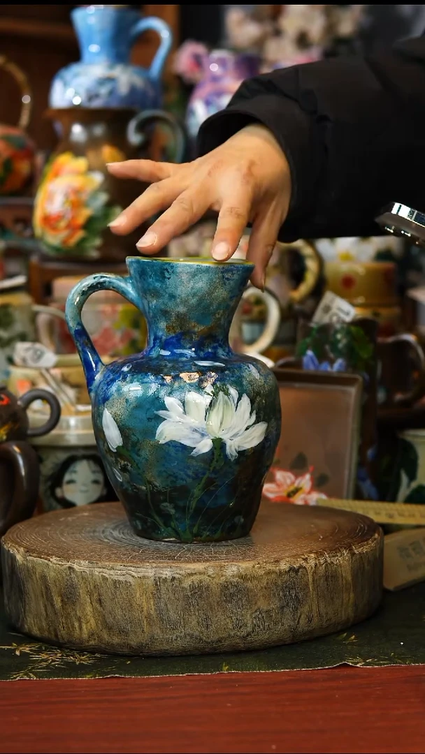 陶瓷211景德镇手工手绘釉下彩