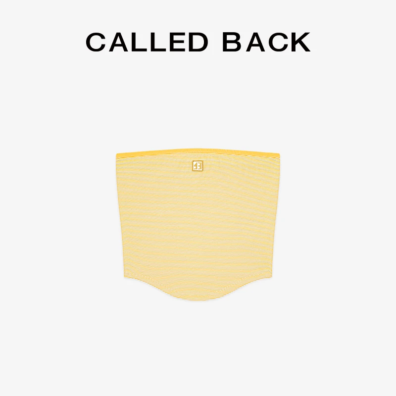 CALLED BACK背心女夏季新款设计感百搭修身无袖抹胸显瘦上衣