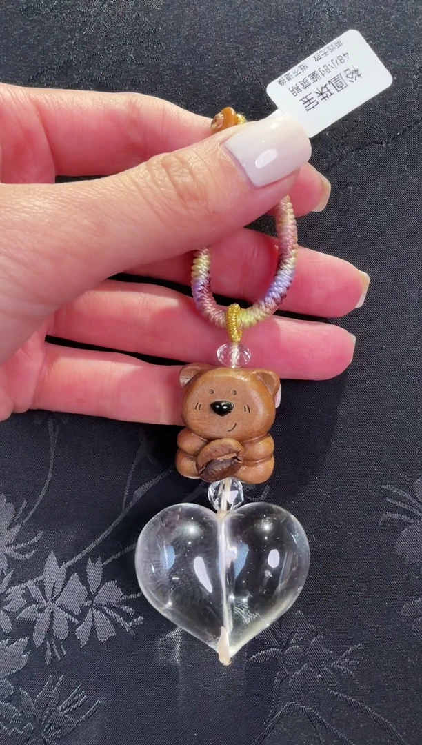 未镶嵌车挂水晶水晶爱心挂件