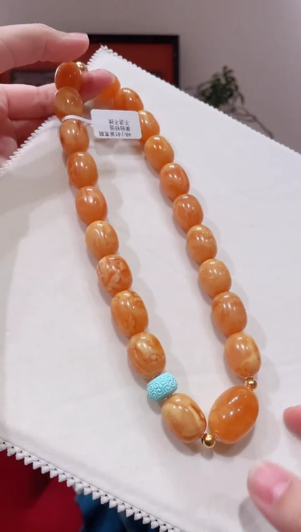 蜜蜡颈饰未镶嵌蜜蜡