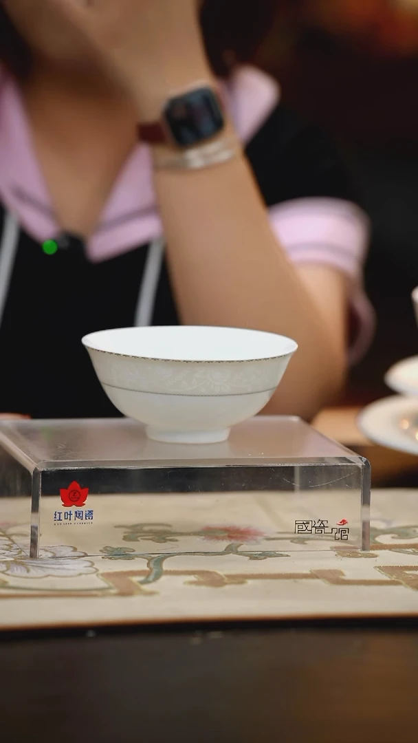 4个微瑕白玫瑰5英寸加大饭碗