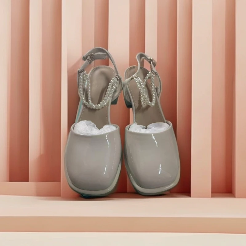 801—900女鞋女士夏季细跟粗跟高跟跟鞋时尚百搭女士夏季细跟粗跟