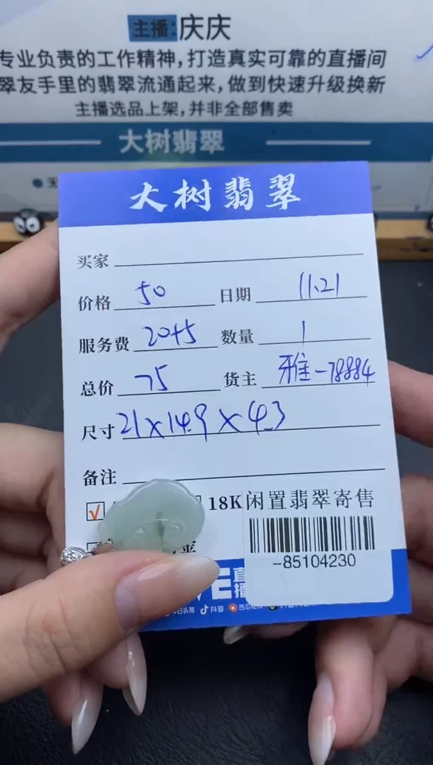 颈饰未镶嵌翡翠多人-85104230